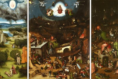 Alado Alado com o Juízo Final de Lucas Cranach the Elder